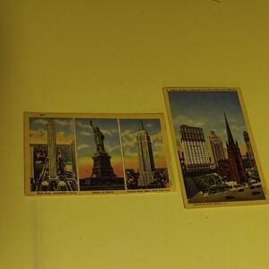 Pair of vintage Alfred Mainzer NY Postcards